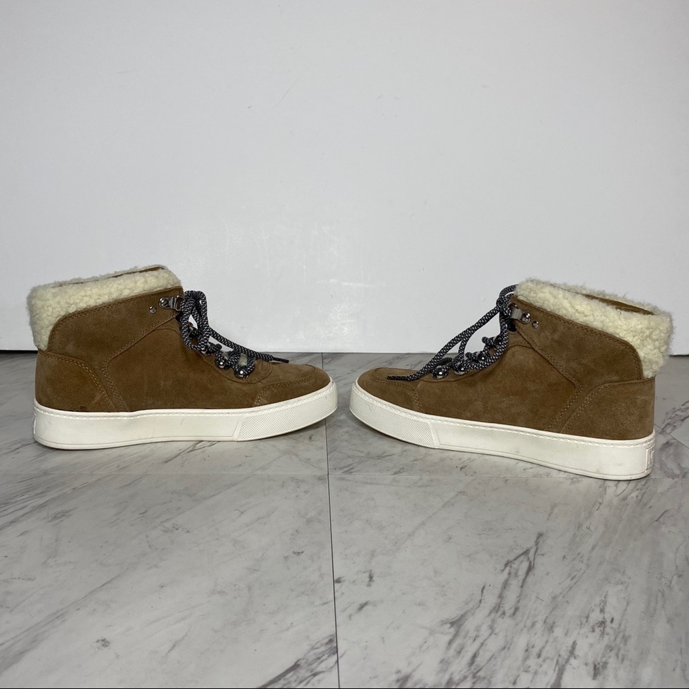 Marc Fisher Summa Faux Fur High Top Sneaker 6 1/2 - Picture 4 of 13